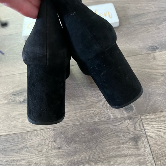 Sam Edelman Codie Black Suede Ankle Boots NWOT - Picture 4 of 7